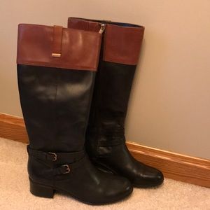 Knee hi Black and Tan boots